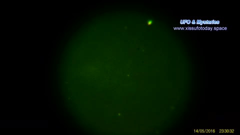 UFO filmed at night