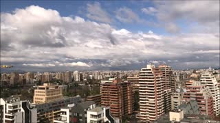 The clouds in Santiago, Chile