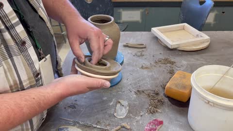 How to make a Coil Pot Lidded Jar Part 4