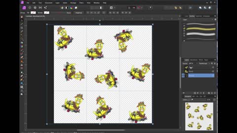 Creating a Scattered Seamless Pattern - Grid Method