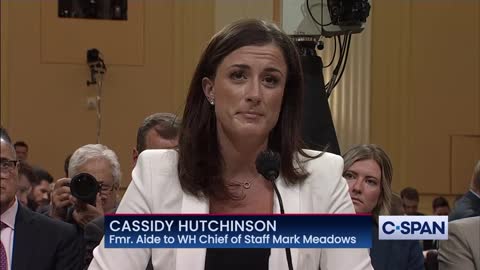 Cassidy Hutchinson, former aide to Trump's White House chief of staff Mark Meadows: "When hearing Rudy's take on Jan. 6 and then Mark's response, that evening was the first moment that I remember feeling scared and nervous for what cou