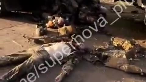 Video of the ZSU hitting a column of Russians in Hladkivka, Kherson region, on November 10