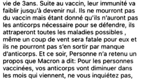 MACRON, LA BÊTE DU GRAND MENSONGE EN BOUCLE EST LÀ, JUSTE SOUS NOS YEUX !!!