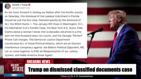 GST-#BREAKING Trump's HUGE Announcement on Classified Documents Case!