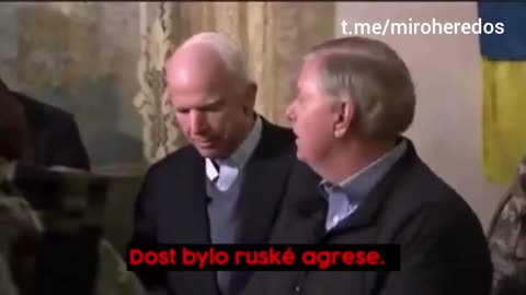 Rok 2016 - američtí senátoři McCain a Graham společně s Porošenkem podporují válku Ukrajiny s Ruskem