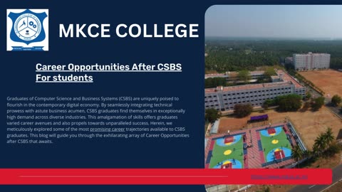 Career Opportunities After CSBS For students