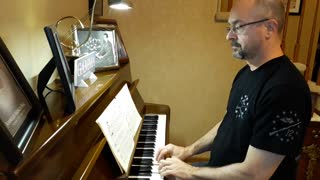 Playing "Good King Wenceslas" On Piano