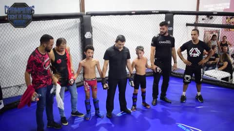 [MMA KIDS] Bounce Lee vs Caio - Champions Fight Kids