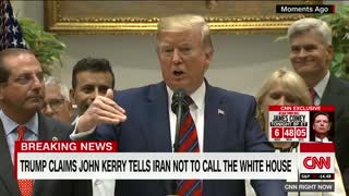 Trump says John Kerry should be prosecuted for Iran contacts