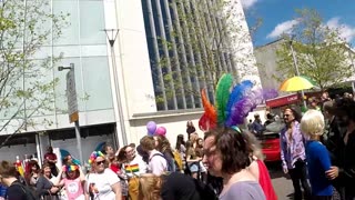 Exeter Devon Britain Gay LGBTQIA+ Pride 2019. with Jamie . 7