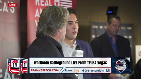 Steve Bannon Discusses Atmosphere At Turning Point USA Las Vegas