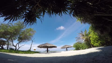 A Cool Time-Lapse of the Sky in a Resort in the Maldives