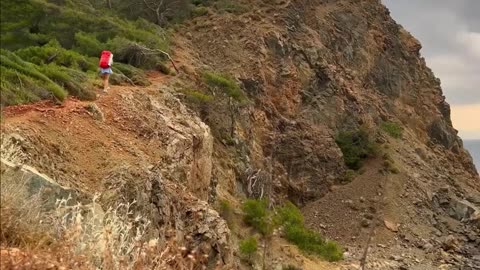 Young Girl Solo Overnight Camping on Wild Lake