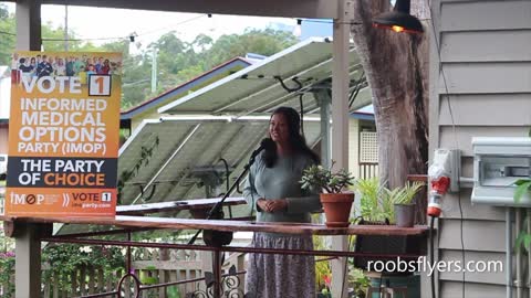 In God's Country. Monica at The Tyalgum General Store, 1st May 2022.