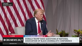 Trump attacks Kamala Harris, defends "Black jobs" comment in heated NABJ convention interview
