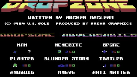 Dropzone Longplay (C64) [QHD]