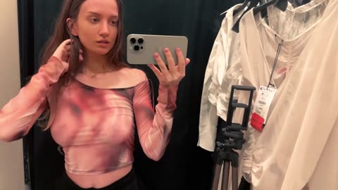See-Through Try On Haul _ Transparent Lingerie and Clothes _ Try-On Haul At The Mall PART-5