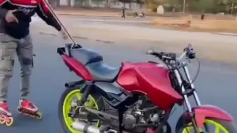 Funny bike stunt epic crash😴😴😴😴