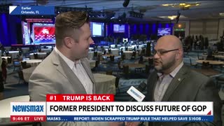 Newsmax TV: Rich Valdes on CPAC panel prior to Trump