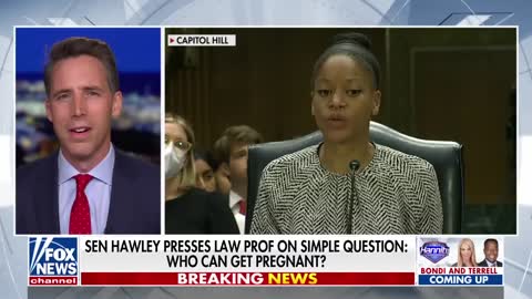 Sen. Josh Hawley discusses viral hearing moment with prof over 'people with a capacity for pregnancy'