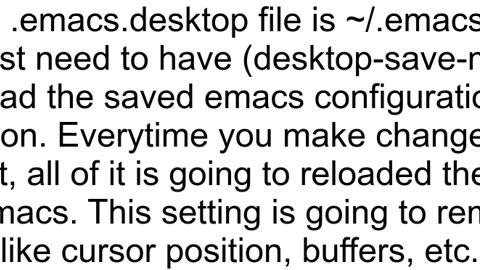 How to load emacs saved desktop configuration