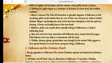 Why Christians should NOT be observing Halloween!