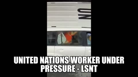 UN Worker Under Pressure Caught On Camera Releasing His STRESS