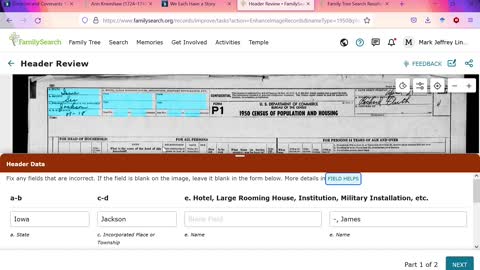 Indexing on FamilySearch