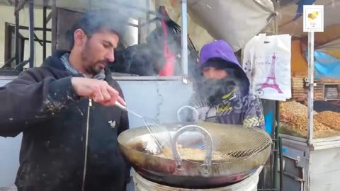 Street good Kabul, snow fall, peaceful life in Kabul Afghanistan, Kabul street