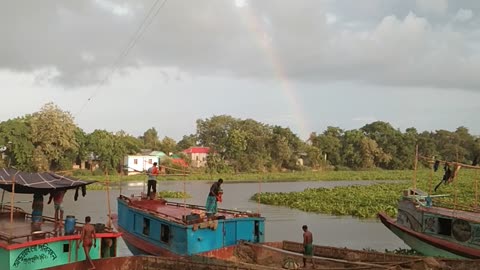 Rainbow over the River (Real Life Experience)🌈🌈🌈