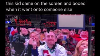 4-year-old George experienced sudden stardom at his first ever hockey game