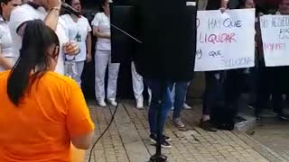 Video: En Bucaramanga protestan en contra de la liquidación de la Eps SaludVida