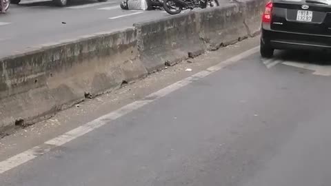 Vietnam - The Accident of motor