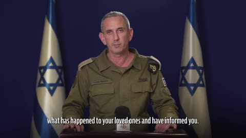 A message from RAdm. Daniel Hagari