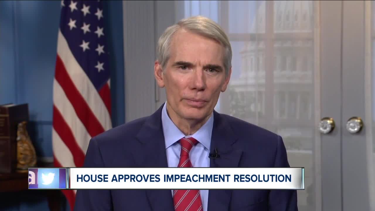 Ohio's two U.S. Senators discuss the impeachment road ahead with News 5