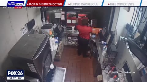 VIDEO: Jack in the Box employee shooting at customer after argument over curly fries