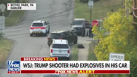 Trump shooter had explosives in car, WSJ says