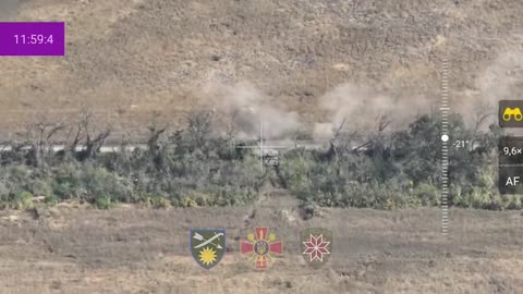 💥 Ukraine Russia War | Russian Tank Hits a Mine, KMT-7 Cooking Off in Field | Makiivka, Luhans | RCF