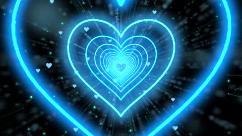 Animation Video💙Blue Heart Background