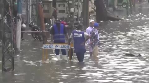 Record rainfall causes flooding in Pakistan’s Lahore