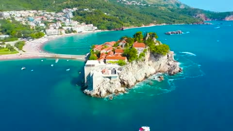 FLYING OVER MONTENEGRO 4K UHD Relaxing Piano Music With Beautiful Landscapes Film For Relaxation