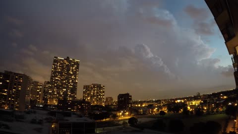 Time lapse: Lightning storm over Chicago