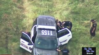 Wild Pursuit Ends With Suspect Crashing Into Pond