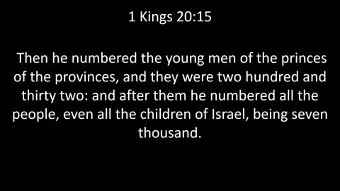KJV Bible 1st Kings Chapter 20