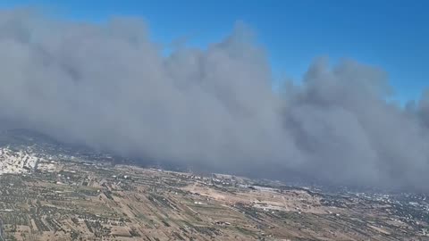 Wildfires Darken the Sky Over Athens