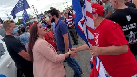 Trump supporters and Roger Stone