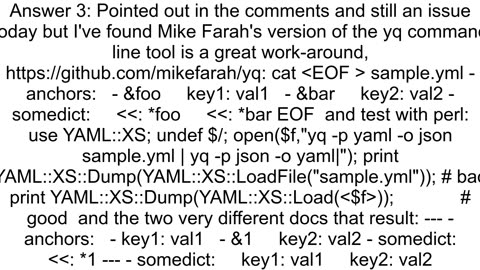 Aliases resolved incorrectly in YAML modules