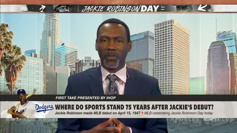 Where does sports stand 75 years after Jackie Robinson’s debut? | First Take