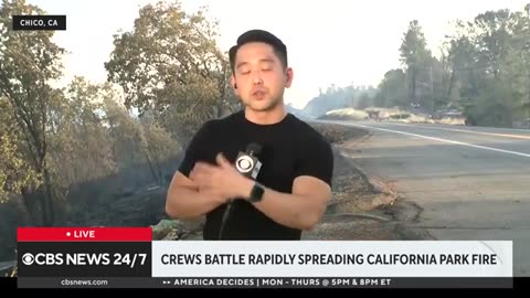 Crews still battling rapidly : spreading Park Fire in California
