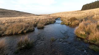 River near Fernworthy forest. Dartmoor. GoPro